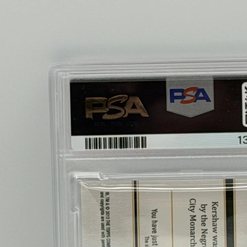 2013 Topps Tribute Clayton Kershaw Autographs #TA-CK2 PSA 9 Los Angeles Dodgers